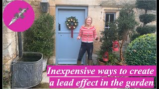 Inexpensive ways to create a lead effect in the garden