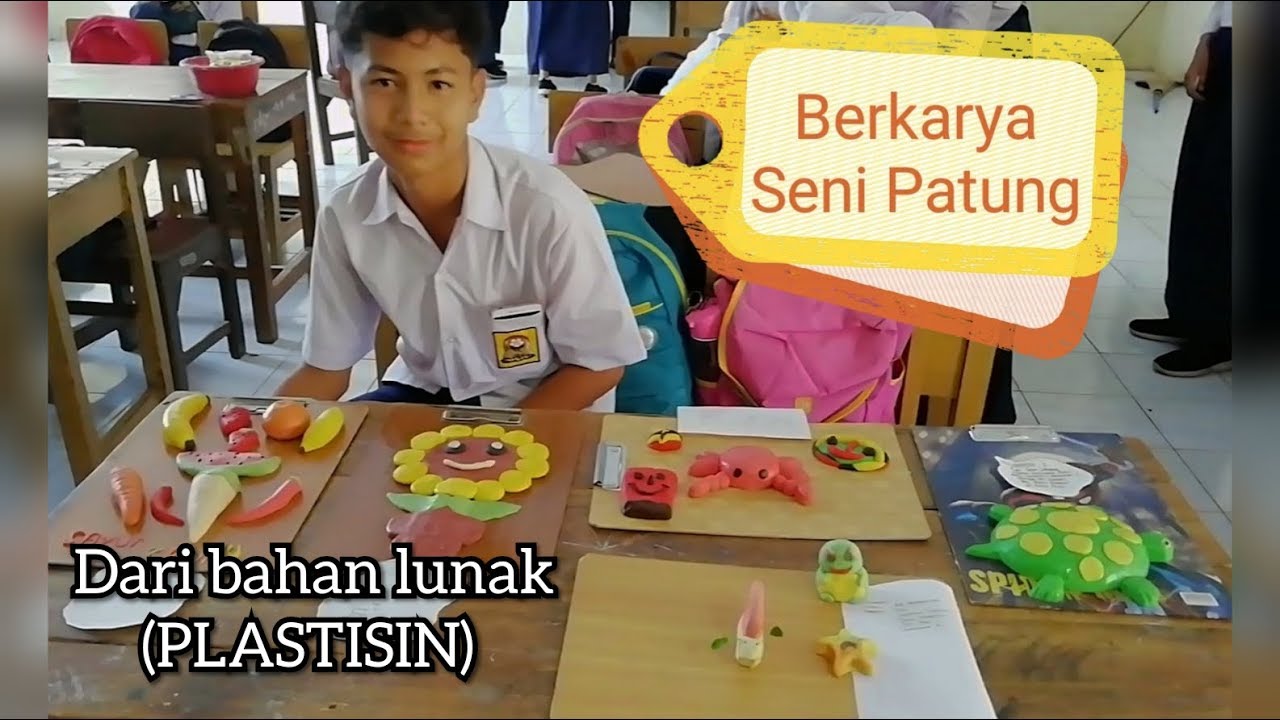 Membuat Patung dari Plastisin Bahan lunak SMPN 3 