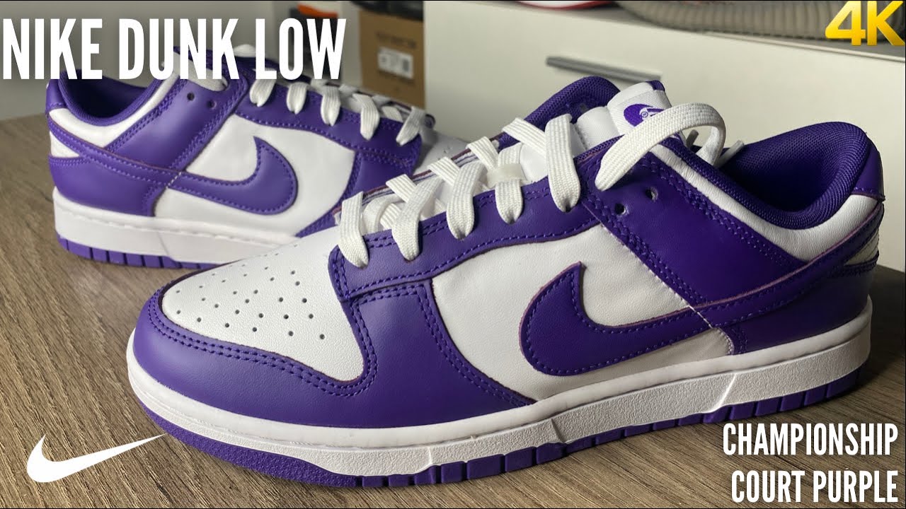 Nike Dunk Low Championship Court Purple On Feet Review