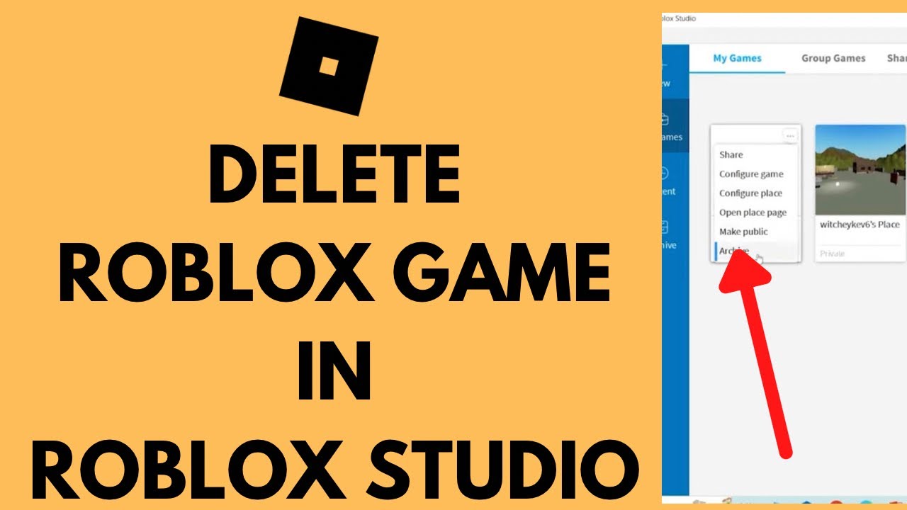 How to Delete a Place in Roblox