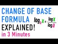 Change of Base Formula Concepts