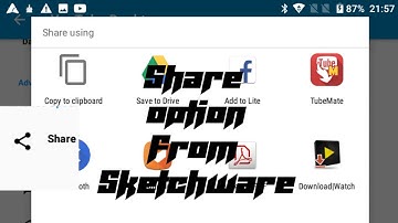 Share link Button In Sketchware