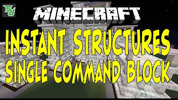Minecraft: Instant Structures - Single Command Block