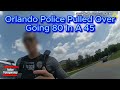 Bodycam: Orlando Police Officer Pulled Over For Going 80 In A 45 Zone