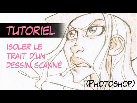 Tutoriel Isoler Le Trait Dun Dessin Scanné Dans Photoshop