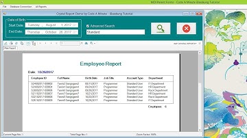 VB.Net (Preview) Creating a Crystal Report with Multiple Tables