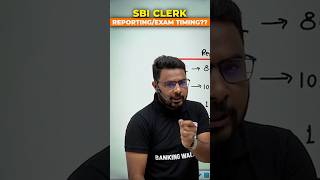 SBI Clerk Reporting & Exam Timings #sbiclerk2025 #bankingwallah #sbiclerk