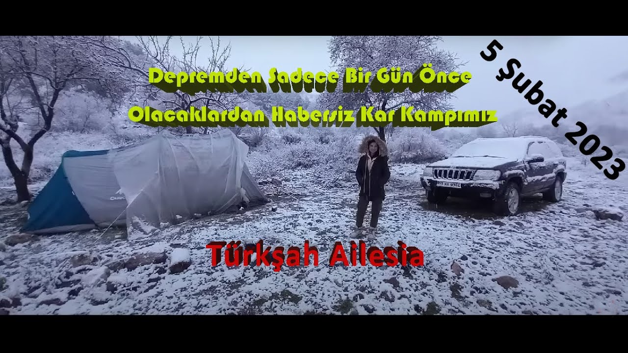 Depremden sadece bir gün önce olacaklardan habersiz kar Kampımız @yoldadusunuruz   #gaziantep #kamp