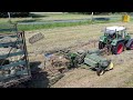 Heuwetter = Heuernte - Youngtimer Traktor Fendt Farmer 308 Presse JD 224T - Deutz D25 Landwirtschaft