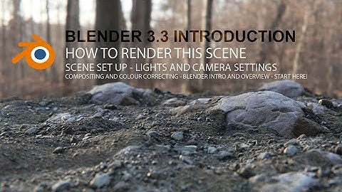 Blender 3.3 Intro Tutorial - Textures User Interface Cameras Lights Render engines - Basic Overview