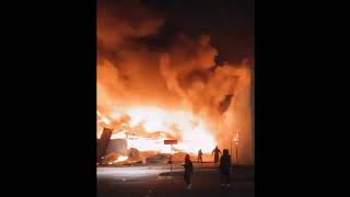 Пожар в Торговом Центре в Рязани!
