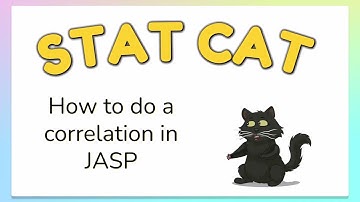 How to do a correlation in JASP