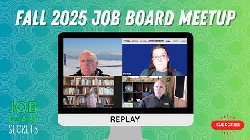 REPLAY: Job Board Owners Fall Meetup