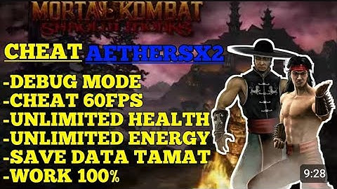 How to download mortal Kombat Shaolin monks mod/codebreaker aetherSX2 60fps full HD 