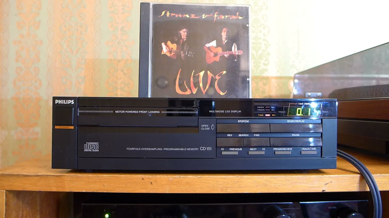 Philips CD 151 with top DAC'S TDA 1540 after modding - YouTube