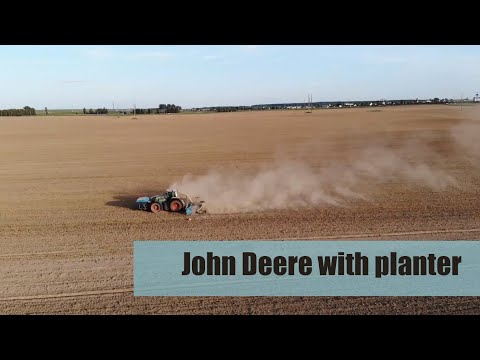 John Deere with planter