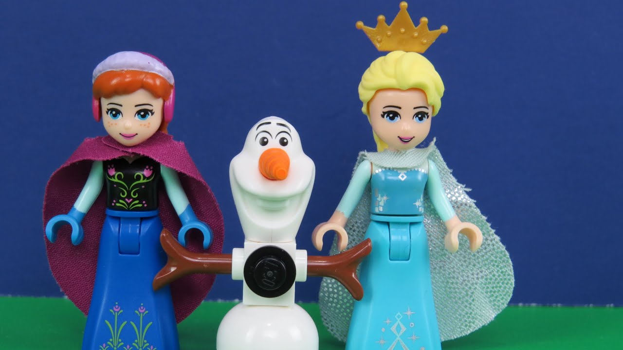 LEGO Playset Frozen - Elsa, Anna, Olaf and Elsa's Ice Castle! - YouTube