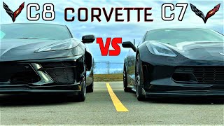 C8 vs C7 Corvette Side by Side Comparison! Which is Better? *Mid Engine C8*
