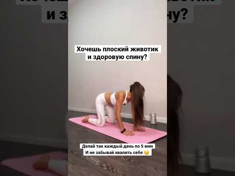 Плоский животик и здоровая спина за 5 мин 👍🏼 #йога #йогадляначинающих #yogaAlice #alisa_demitrieva