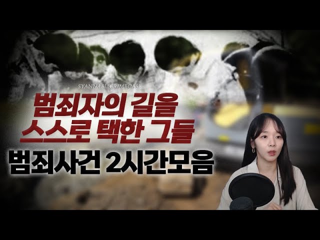 범죄 저지르라고 등 떠민 사람 아무도 없다 - 범죄사건 2시간 연속재생 | 샨나엘 class=