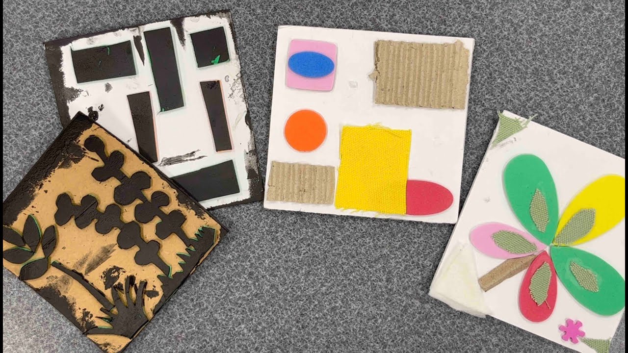 Advanced Collagraphs for Elementary - YouTube