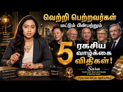 ஒரே 5 விதிகள்... உங்கள் அதிர்ஷ்டத்தை முழுவதும் மாற்றும்!#manifestation #rich #money #viral #tarot