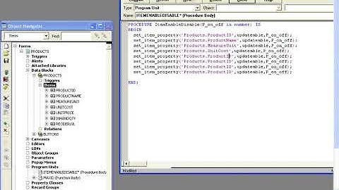 Procedure of Editing in Oracle Form (In Urdu)