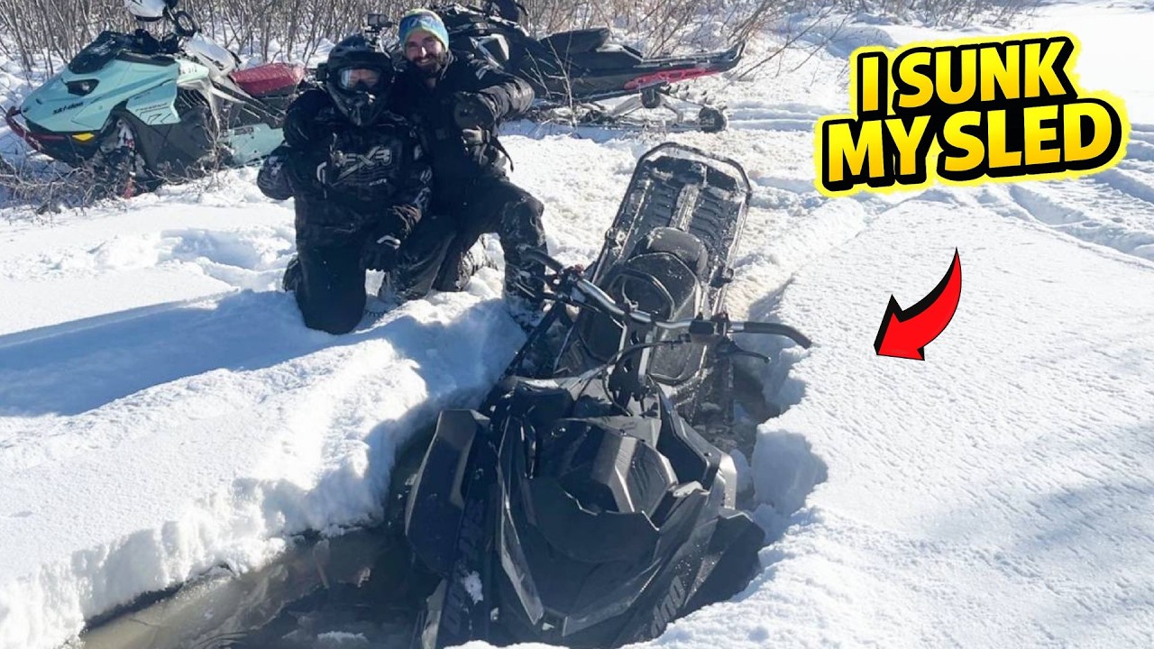 SNOWMOBILE SWAMP RIDING || I SUNK MY SLED