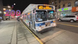 NFI 2011 C40LF #389 on the B63 to Pier 6 Bklyn Bridge Pk 200 Subscribers Special ending.