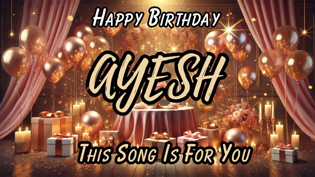 Happy Birthday Ayesha - A Beautiful Folk-Style Birthday Song with Sitar & Tabla