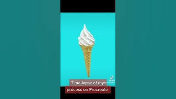 99 illustration. Time-lapse of the process. #icecream #icecreamcone #99 #timelapse #illustration