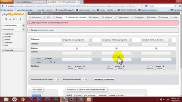 Consultas en MySQL y generador de reportes en PDF con phpMyAdmin