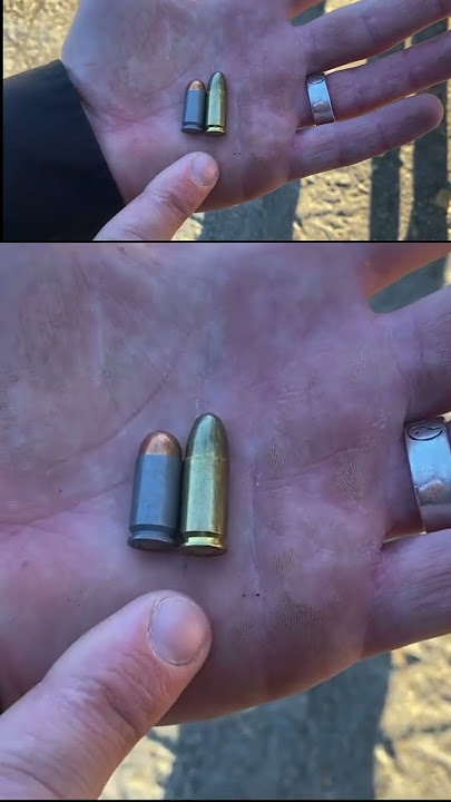 Peluru 9mm Makarov vs 9mm Luger #youtubeshorts #peluru #senjataapi