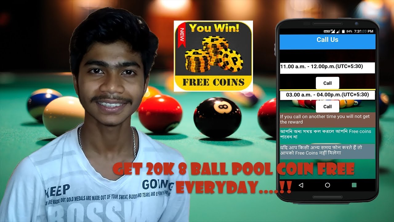 Get 20k 8 Ball Pool Coin Free Everyday Download The Pool Ball Reward App