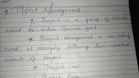 PERT CPM Part 1
