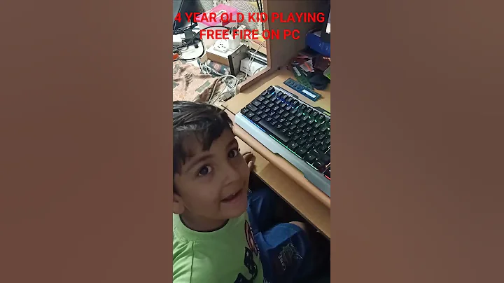4 YEARS OLD KID MY NEPHEW PLAYING FREEFIRE ON PC#S...