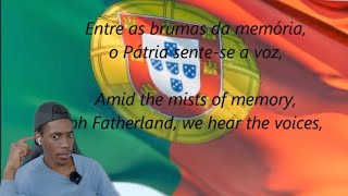 Portuguese National Anthem || FOREIGN REACTS