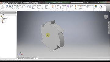 Autodesk Inventor 2016 Sketch for part Wheel ..Extrude , Circular Pattern ..By Maan