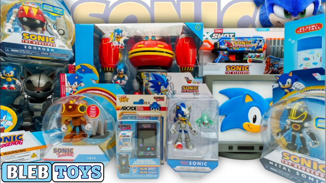 Sonic the Hedgehog toy collection unboxing | Giant Mecha Sonic | Hammer Egg Robot playset Review