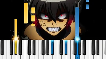 Rin! Rin! Hi! Hi! - Nanbaka OP - ナンバカ - Piano Tutorial - Opening Theme