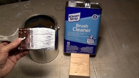 Paint Brush Cleaning / The ULTIMATE 2 Step Technique for Latex.