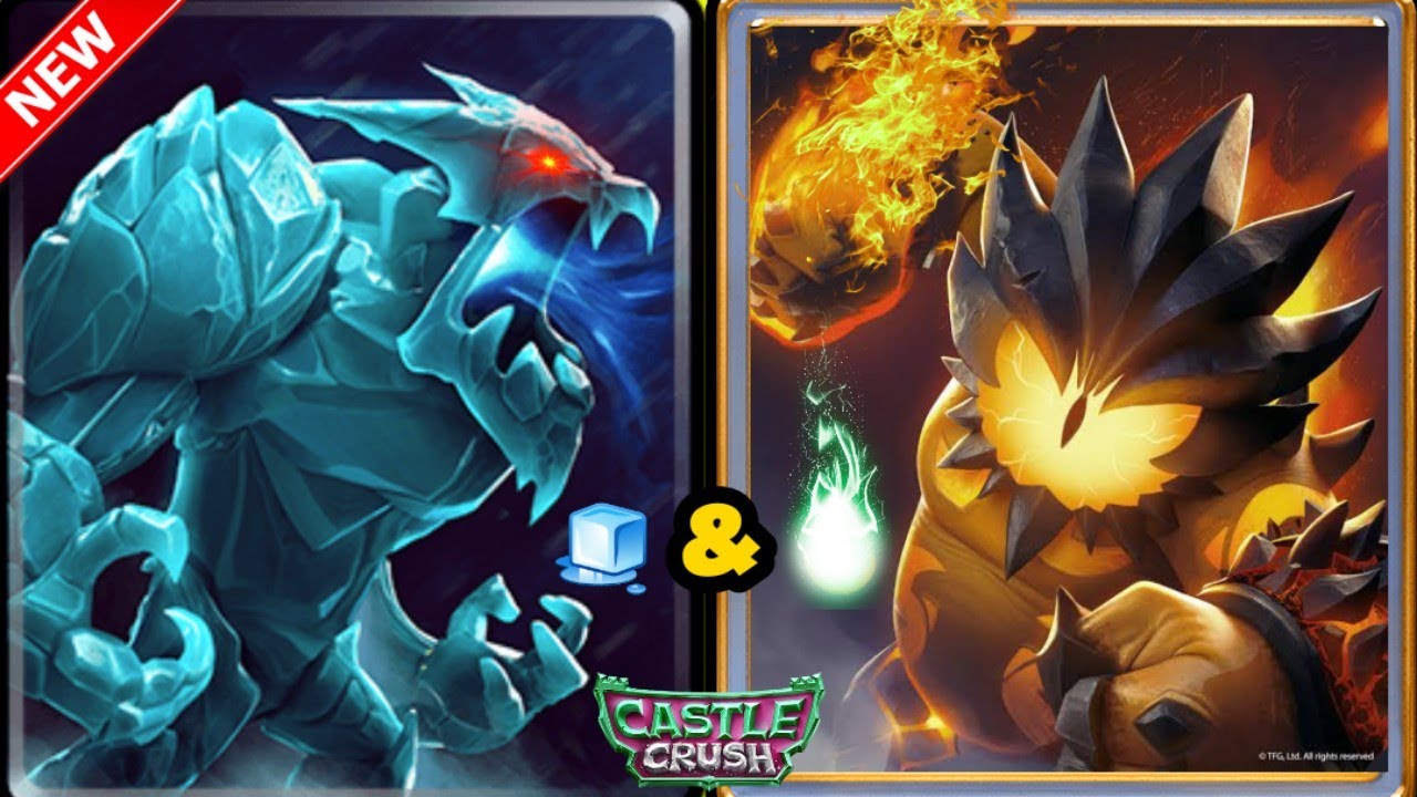 Fire🔥 And Ice🧊 Power Card's in one deck! - Castle crush