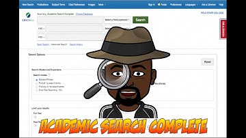 Academic Search Complete Tutorial