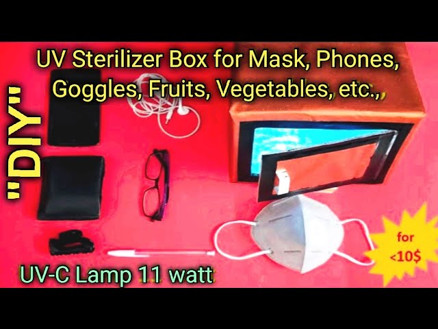 DIY UV Light Box, Sanitize + Reuse Face Masks