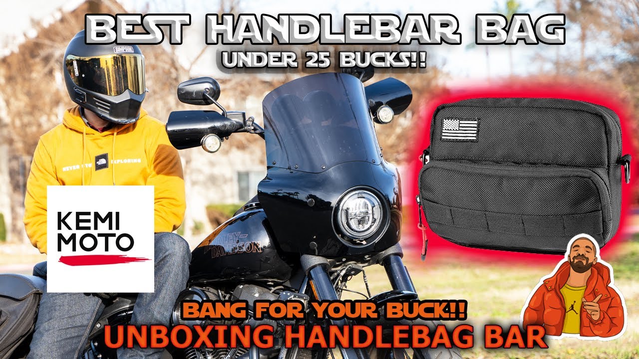 Best Harley Handlebar Bag Under $25 Bucks!! Everyone Needs THIS