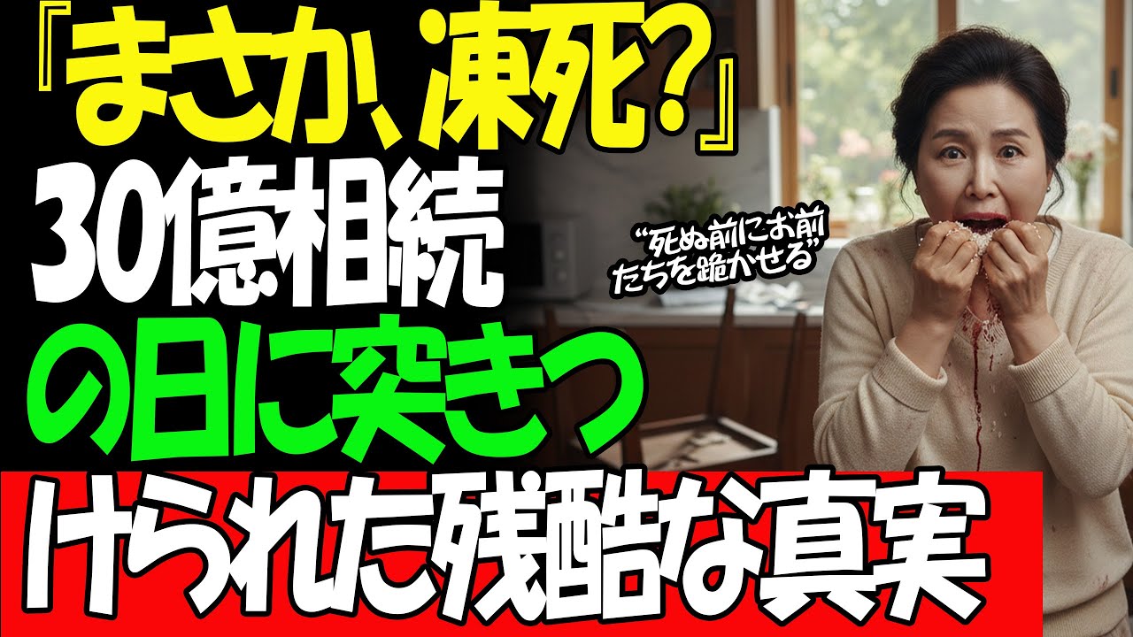 【衝撃】遺産30億のために嫁が母のスープに混ぜた「恐ろしい物」の正体とは!#shorts#スカッとする話#大逆転#因果応報#神対応#実話#スカッとする話​#修羅場
