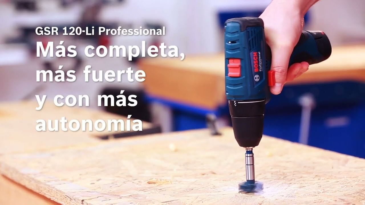 Taladro Atornillador Bosch Gsr 120-li 12v + 1 Bateria De 2ah