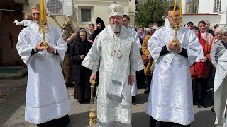 Соборное богослужение в Среду Светлой седмицы в Свято-Духовском соборе Херсона 27.04.2022