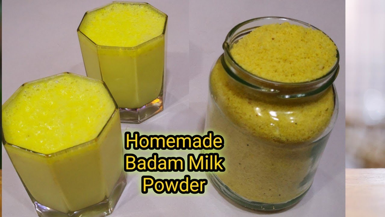 Homemade Badam Milk Powder How to make Badam Milk Powder at Home Recipe108 YouTube