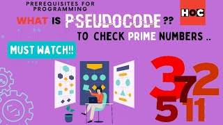 How to write pseudocode | What is Pseudocode | Prime Number - Pseudocode & Flowchart